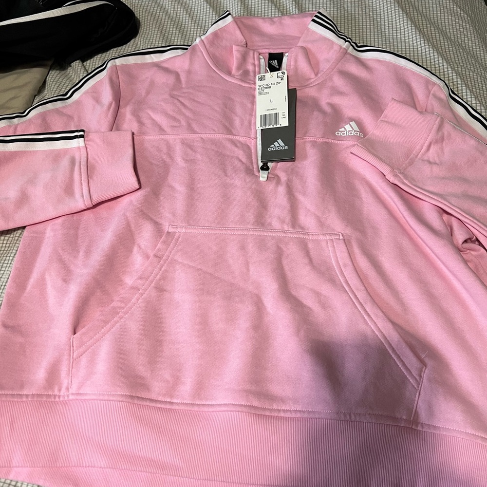 Adidas half zip sweatshirt size large